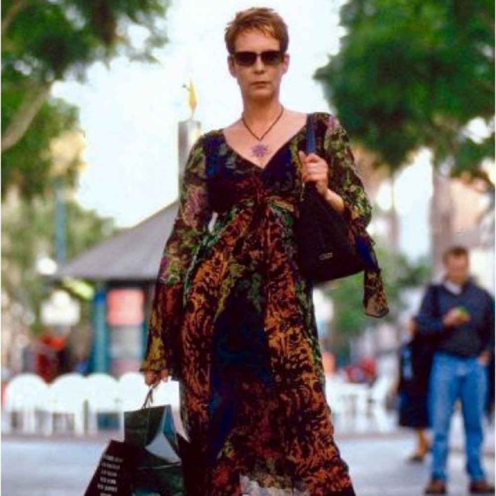 Alt ASO freaky Friday Diane Von Furstenburg Silk Long Sleeve Ruffle Boho Blouse